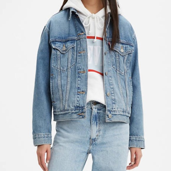 Levi's Jackets & Blazers - Levi's Ex-Boyfriend Original Trucker Jacket Blue